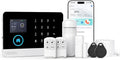 LWOHSI Home Security Alarm System,Wireless 4G/WiFi Home Security Systems with Door/Window Sensor,Tuya APP Alerts,24/7 Professional Monitoring,Work with Alexa and Google,DIY Customized Installation