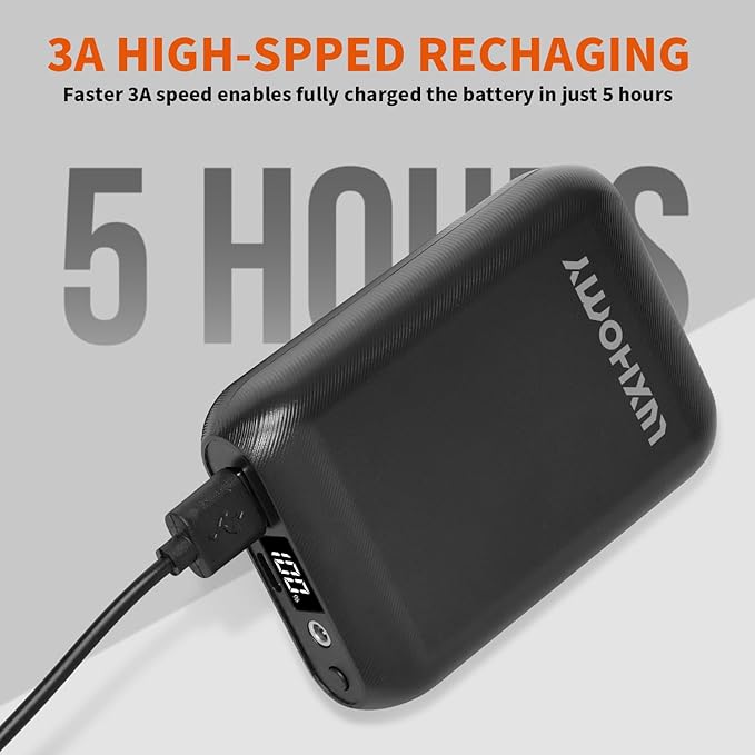 Heated Vest Battery Pack, 16000mAh 7.4V Compact Power Bank Repaclement for Heated Jacket Heated Hoodie Heated Pants Heated Chair Heated Outdoor Gear