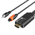 YEUGICEO 192KHz eARC ARC to Optical SPDIF Coaxial Audio Converter for TV,ARC to Optical Audio Extactor Cable,CEC Volume Control,Support PCM2.0/Dolby5.1/DTS 5.1, 4.9 Ft