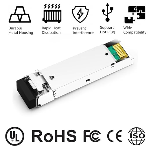 OPSTRAN 10GBASE-SR SFP+ Optical Transceiver Module Compatible with Mellanox MFM1T02A-SR 850nm 300m DDM Duplex LC MMF 4 Pack