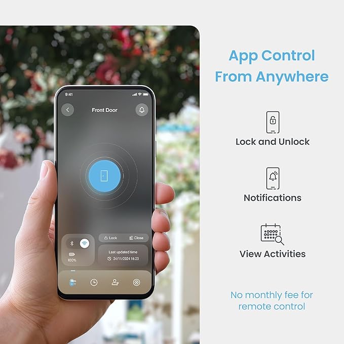 Lockly Secure Link Wi-Fi Hub for Smart Lock, Wireless Access Point, Compatible with Google Assistant & Alexa, Enables Remote Control and Monitoring