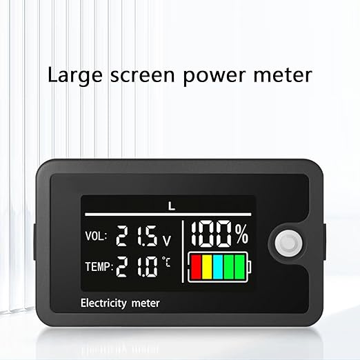 LED Display Voltmeter Car Battery Charging Levels Indicators 8-100V Lithiums Batteries Capacity Tester Battery Capacity