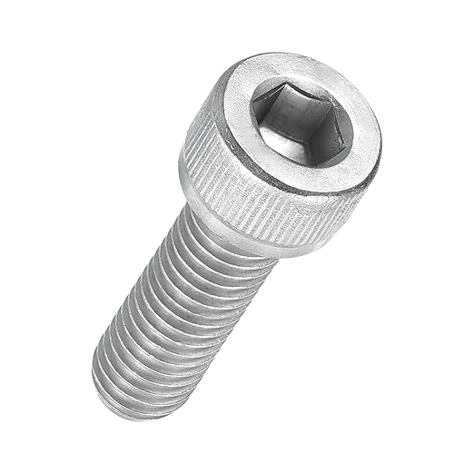 Kozelo 25pcs Socket Head Cap Screws - [M8-1.25 x 25mm] 304 Stainless Steel Allen Socket Drive for Electrical Motor 3D Printing Fan Engine Replacement Use, Silver