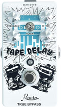 Rowin Tape Delay Guitar Pedal with Reverb Boost Effect Pedal Full Size True Bypass RE-01