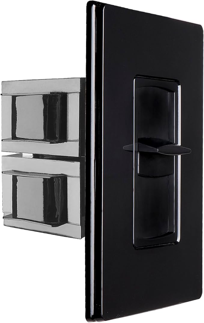 OSD 100W Sleek, Modern, Minimalist Design in Wall Volume Control, Slider Black Impedance Matching SLS100