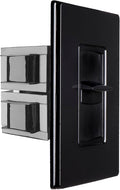 OSD 100W Sleek, Modern, Minimalist Design in Wall Volume Control, Slider Black Impedance Matching SLS100
