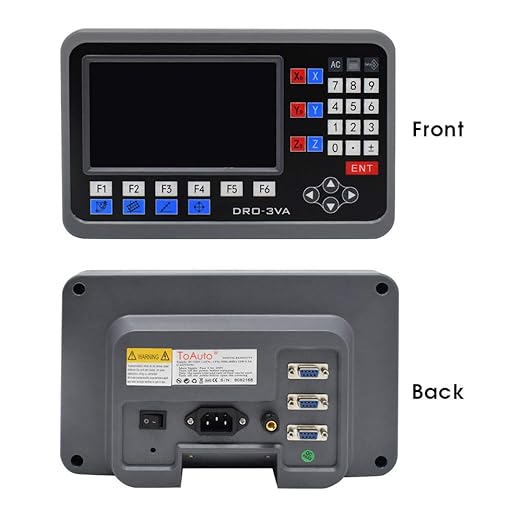 TOAUTO Digital Readout 2 Axis 3 Axis DRO Display Linear Scale 100~1000mm Precision 5um for Bridgeport/Knee Milling Lathe EDM Mill Machine (3 Axis DRO-LCD)