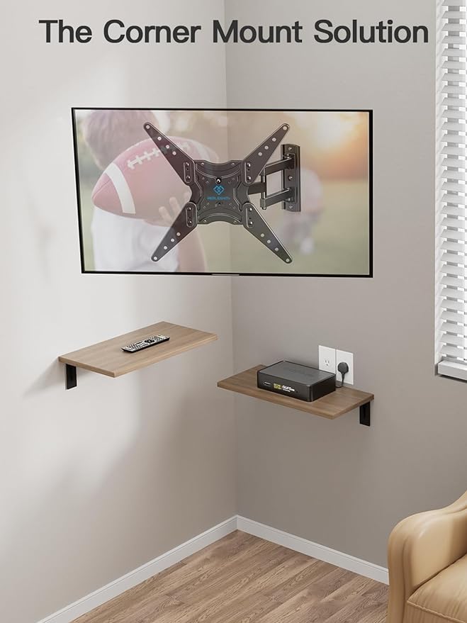 PERLESMITH Full Motion TV Wall Mount for 26-60 Inch TVs, TV Mount with Articulating Arms Swivels Tilt Extension - Wall Mount TV Brackets VESA 400x400 Fits LED LCD OLED 4K TVs Up to 77 lbs
