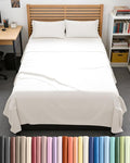 Full XL Bed Sheet Set - 4 Piece Extra Long Extended Full XL Sheets - Ultra-Soft, Breathable & Cooling - Fits 8” to 16" Mattress w/ Deep Pockets - 54" x 80" - Wrinkle & Fade Resistant - Antique White