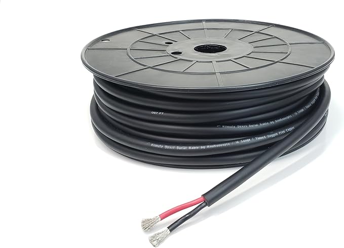 KnuKonceptz Direct Burial Outdoor Tinned Copper Speaker Wire (10 Gauge - 100 Feet)