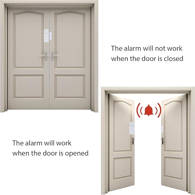 Door Window Alarm, 90DB Door Alarms for Kids Safety, Door Window Burglar Alarm-Window Pool Alarms for Home (15 Pack)