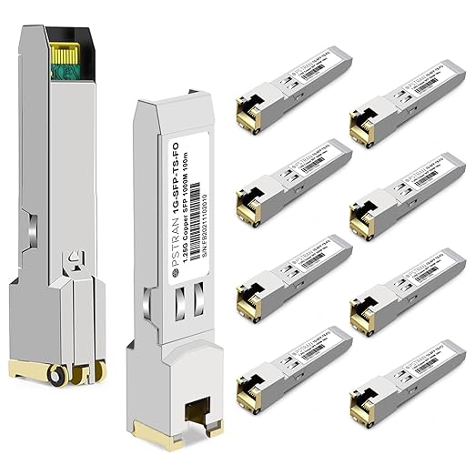 OPSTRAN 1000BASE-T SFP RJ45 Copper Transceiver Module Compatible with Fortinet FS-TRAN-GC FG-TRAN-GC FR-TRAN-GC 100m Cat5e/6 10 Pack
