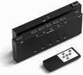 8K 5 in to 1 Out HDMI Switcher，5 Way HDMI Converter & Infrared Remote Control - Ideal for Nintendo Switch/OLED/Xbox PS5/4/3 Blu-Ray Player Fire TV Stick Roku Apple TV Chromecast PC