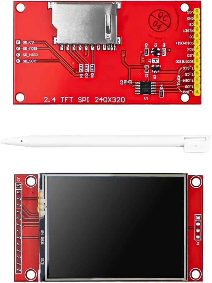 Hosyond 2.4 Inches TFT LCD Touch Screen Shield Display Module 320x240 SPI Serial ILI9341 with Touch Pen Compatible with Arduino R3/Mega2560 Development Board