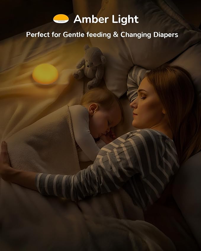 TOZING Baby Night Lights for Nursery – Portable Night Light with Minimalist Design, Nursery Night Light for Breastfeeding, Memory & Timer Modes, Ultra-Long Battery Life