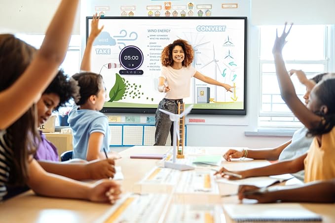 Promethean ActivPanel LE 75” High Specification Digital Whiteboard, 4K UHD, Interactive Display, Android OS, EDLA Certified, 3 Year Onsite Support