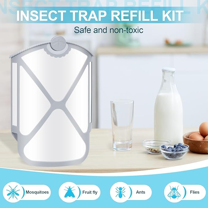 Husaco Flying Insect Trap Refills & 16 Cartridges, Compatible with M364A Refill (16 Cartridges)