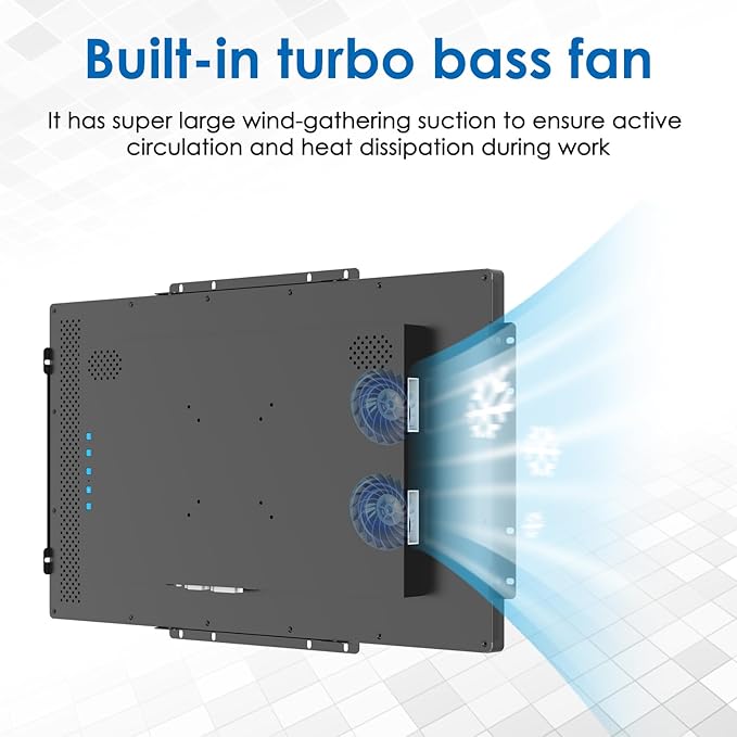 21.5 Inch Open Frame LCD Display Touch Screen Monitor HDMI VGA DVI Inputs 1000 Nits for Outdoor Kiosk