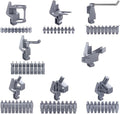 TROPEK 71-Piece Bracket Kit | Compatible with Wall Control | Assorted Hooks to hangscrewdrivers sockets Pliers Hammers Calipers Merchandise Scissors Paint Brushes for Tool Wall Organization