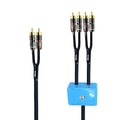 18ft Sound Channel swicher 2 male to 4 Male RCA Switch Selector 2 input 1 Output R/L Stereo Audio 1 in 2 Out Stereo Audio Splitter with Mute Button No External Power Required CD Speaker DVD Playe