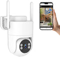 6MP TUYA Security Camera Outdoor, 2.4G/5G WiFi Cameras for Home Security 24/7 Recording, Pan-Tilt 360° View, Auto Tracking & Light Alarm, Color Night Vision,Two-Way Audio, Plug-in cam, IP66/Cloud