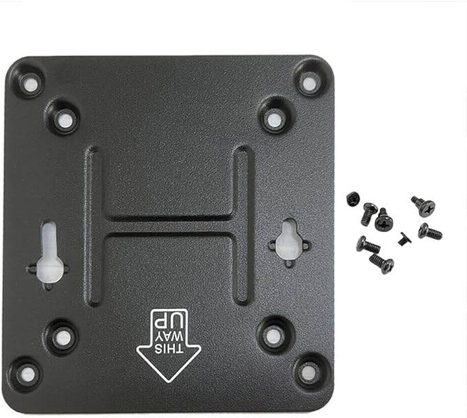 GinTai for Intel NUC Vesa Adapter Mount Bracket to Attach NUC Mini PC Computer to The Back of a Monitor Mounting Plate Not Skull or Hades(With 8pcs Screws) Intel NUC 4 5 6 7 8 10 11 13 General purpose