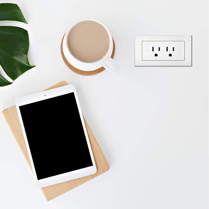 Legrand Wiremold RD2WH radiant Furniture Power Center, Recessed Power Strip, 2 Outlets, 6 Foot Cord, White