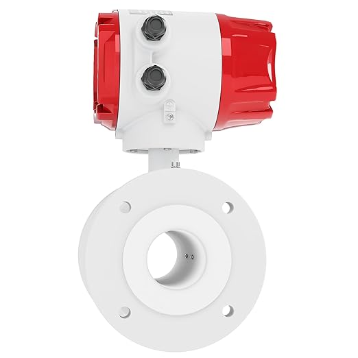 Electromagnetic Flow Meter,High-Precision Industrial Flowmeter Digital Display IP65 Protection 4-20mA Output Pipe Sensor for Wastewater, Sewage, and Seawater（DN20)