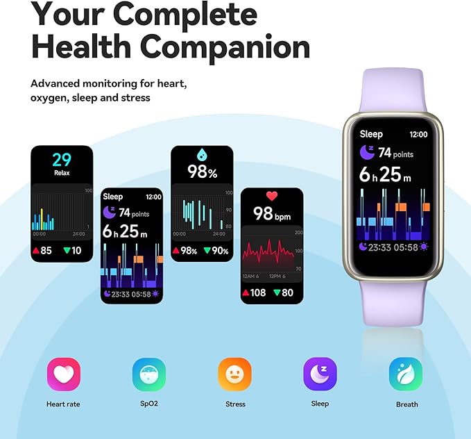 Enfit Fitness Trackers,Smart Watch with 1.47"Color Screen,100+Sport Modes Fitness Watch with Heart Rate Sleep Monitor, Pedometer Step Counter Watch, 3TAM Waterproof Activity Trackers for Women Men,LP