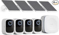 Safemo 4K Security Cameras Wireless Outdoor/Indoor, Battery Cameras for Home Security, No Monthly Fees, 32G Local Storage, Advanced AI, 5W Solar Panels, Color Night Vision, 2-Way Audio, 2.4Ghz WiFi