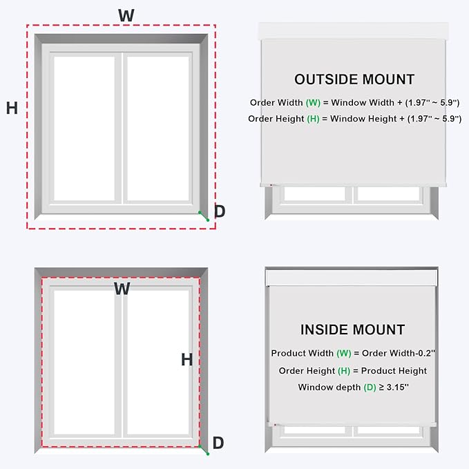ZSTARR Motorized Smart Blind for Window,Automatic Blackout Roller Shade Compatible, with Remote Control, Child Safety Rechargeable Battery Blind with Valance,Customize (Buff Colour)