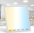 AIKVSXER 1 Pack 2x2 LED Flat Panel Light - Selectable 5 CCT 3000K-6500K & 5 Wattage 30-50W 5500Lm 0-10V Dimmable 2x2 led Drop Ceiling Lights 120-277V for Commercial and Home