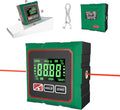 Comodico Digital Angle Finder with Laser, 4 Side Magnetic Angle Gauge Cube Inclinometer with Backlight, USB Charging Electronic Level Tool Protractor for Woodworking, Table Saw
