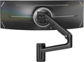 monTEK Monitor Wall Mount for 17-57“ up to 59.4 lbs Ultrawide Screens, Single Heavy-Duty Aluminum Gas Spring Monitor Arm with Full Motion Adjustment, VESA 75x75/100x100 Compatible, Black