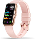 Sunorshop Health Fitness Tracker, Smart Watch with 24/7 Heart Rate and Blood Oxygen Monitor, Sleep Tracker with IP68 Waterproof, Activity Tracker Pedometer Step Counter for Women Men (Deep Pink)