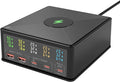 USB Charger Station Multi Port: Desktop 160W Power Fast Charging Hub Wall Block PD 3.0 – 5 Ports with Wireless Pad & Digital Display