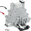 UL Listed 2Pcs Electromagnetic Relay for PLC;24V Relay Din Rail; 24VDC and 24VAC Both; SPDT with Push in Socket 6A 250VAC No Screw