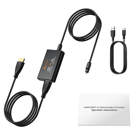 Neoteck ARC/eARC Audio Extractor, HDMI ACR Audio to Optical Extractor with Supports PCM 2.0, Dolby 5.1, DTS 5.1, 24bit/192kHz, Plug and Play, Suitable for TV, Home Cinema & Legacy Audio Systems