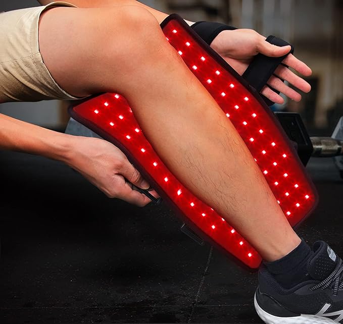2022 New Red & Infrared Light Therapy for Leg 660nm & 850nm Near Infrared Light Wrap for Body Arm Calf Pain Relief & Muscle Recovery Home Use Deep Penetrate Therapy Device