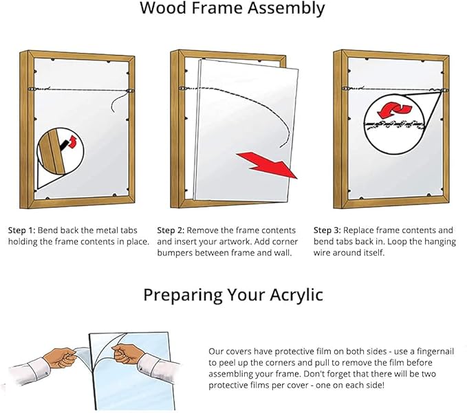 Frame It Easy 33 x 6 Black Grain Wood Frame (Derby)