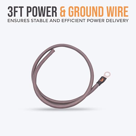 Elite Audio Premium 4 Gauge CCA Amplifier Installation Wiring Amp Kit, 2000 watt High-Power Wiring with Triple Shielded RCA’s and ANL Fuse Holder - EA-PRMK2 Amp Install Kit