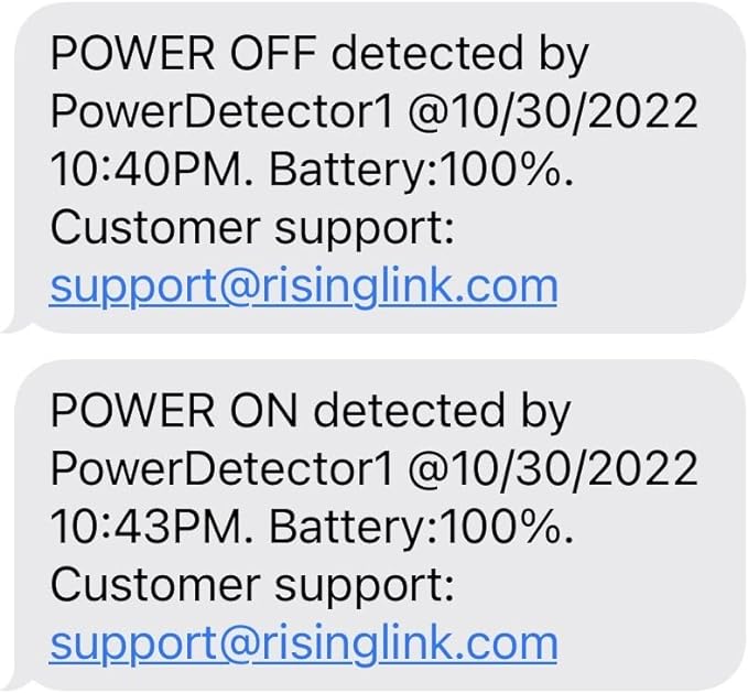 Risinglink Power Failure Alarm, Power Failure Detector, with Text Message, Email, and Audio Alerts(2nd Generation)
