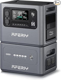 AFERIY 4096Wh Portable Power Station,P280 with 1 Extra Battery,120V 2800W Expandable Capacity LiFePO4 Battery Backup,Solar Generator for Home Use,Outdoor Camping,Power Outage,Camping,RV,Emergencies