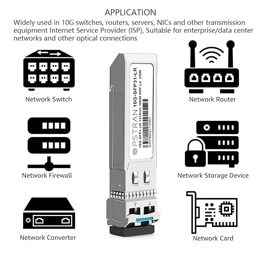 OPSTRAN 10GBASE-LR SFP+ Optical Transceiver Module Compatible with HPE H3C JD094A JD094B 1310nm 10km DOM Duplex LC SMF 4 Pack