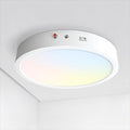 ASD LED 12" Round Flush Mount Ceiling Light Fixture, Low Profile Surface Lighting | 5CCT, Dimmable, Battery Backup, ETL Listed | 24W 2100LM 2700-6000K 120V | Kitchen, Hallway Lamp | White