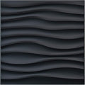 Art3d PVC Wave Panels for Interior Wall Decor, Antique Copper Textured 3D Wall Tiles, 19.7" x 19.7" (12-Pack)