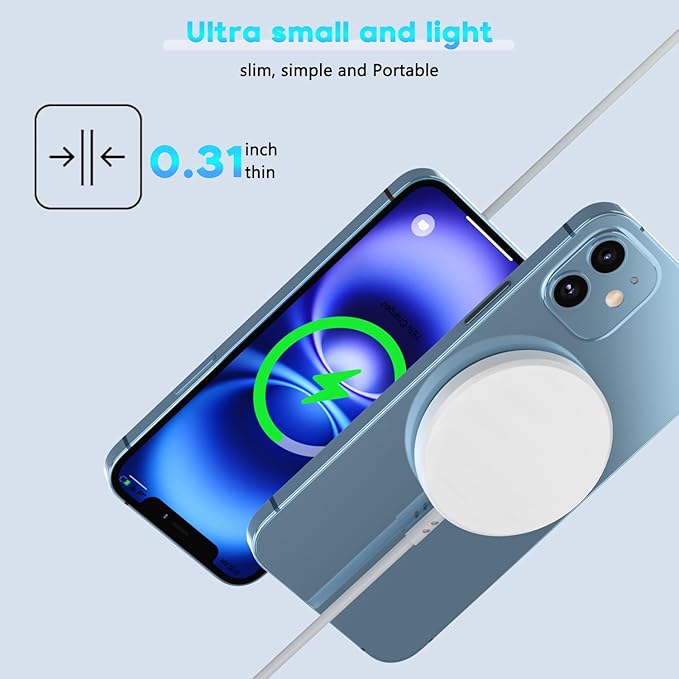 [Apple MFi Certified]Magnetic Wireless Charger for iPhone 17 16 15,10FT Fast Mag Safe Wireless Charging Pad with 20W USBC Charging Block for iPhone 17/Air/16 Pro Max/16 Pro/15/14/13/12,AirPods 3/Pro 2