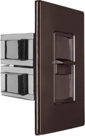 OSD Audio 100W Sleek, Modern, Minimalist Design in Wall Volume Control, Slider Brown Impedance Matching SLS100