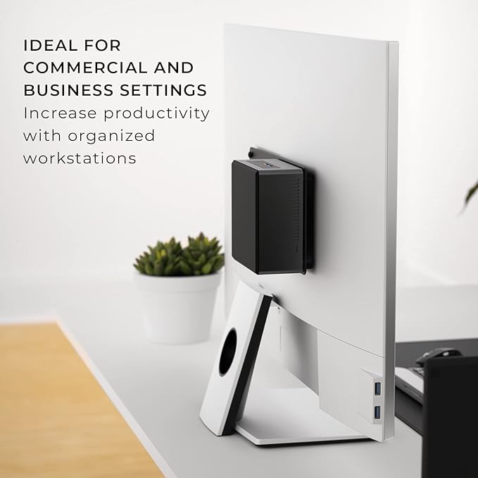 HumanCentric Mounting Bracket Compatible with Intel NUC, VESA Monitor Arm Extension Plate for NUC Mini PC Computer, 75x75mm and 100x100mm Patterns, Does not fit Hades and Skull Canyon NUC