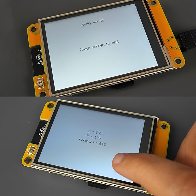 Geekstory 2.8 inch ESP32 Display Module ESP32-2432S028R ILI9341 Resistive Touch Screen WiFi+BT Dual-core Development Board 240X320 TFT LCD Module for Arduino